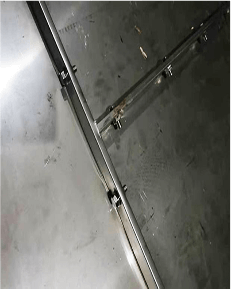 第三道密封：立边安装304不锈钢密封条